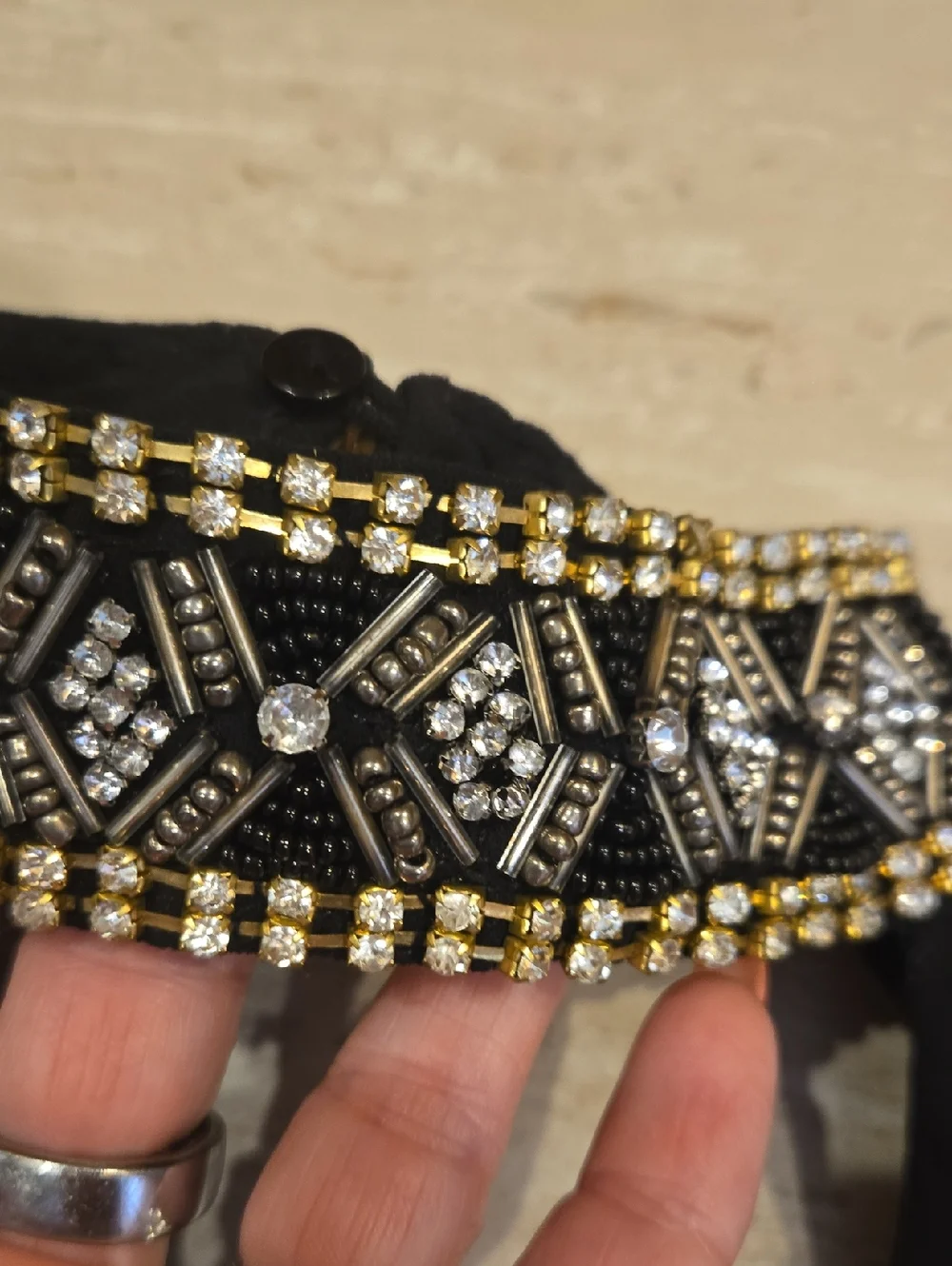 Show Me Your Mumu Brielle Black Beady Beaded Top - Picture 2 of 11